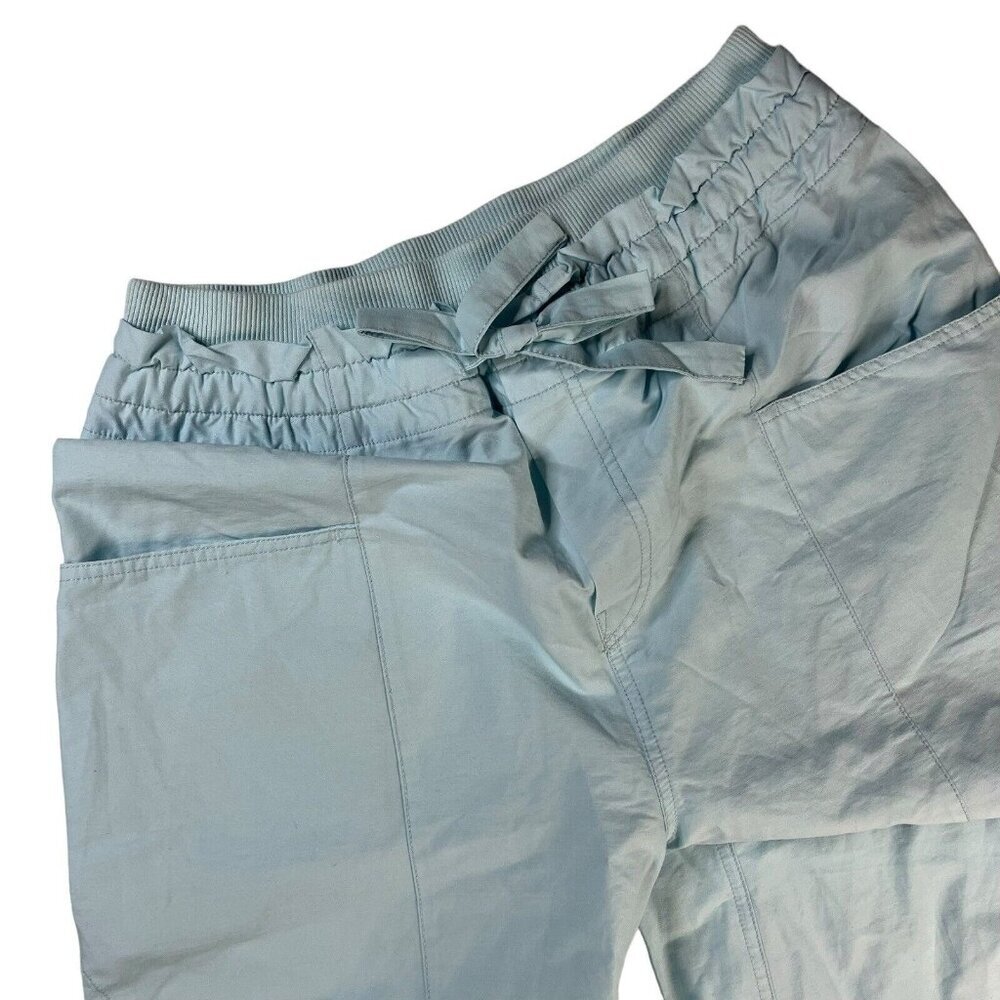 Free People Fresh Start Light Blue Wide Leg Crop Parachute Utility Pants NWOT - Picture 4 of 6